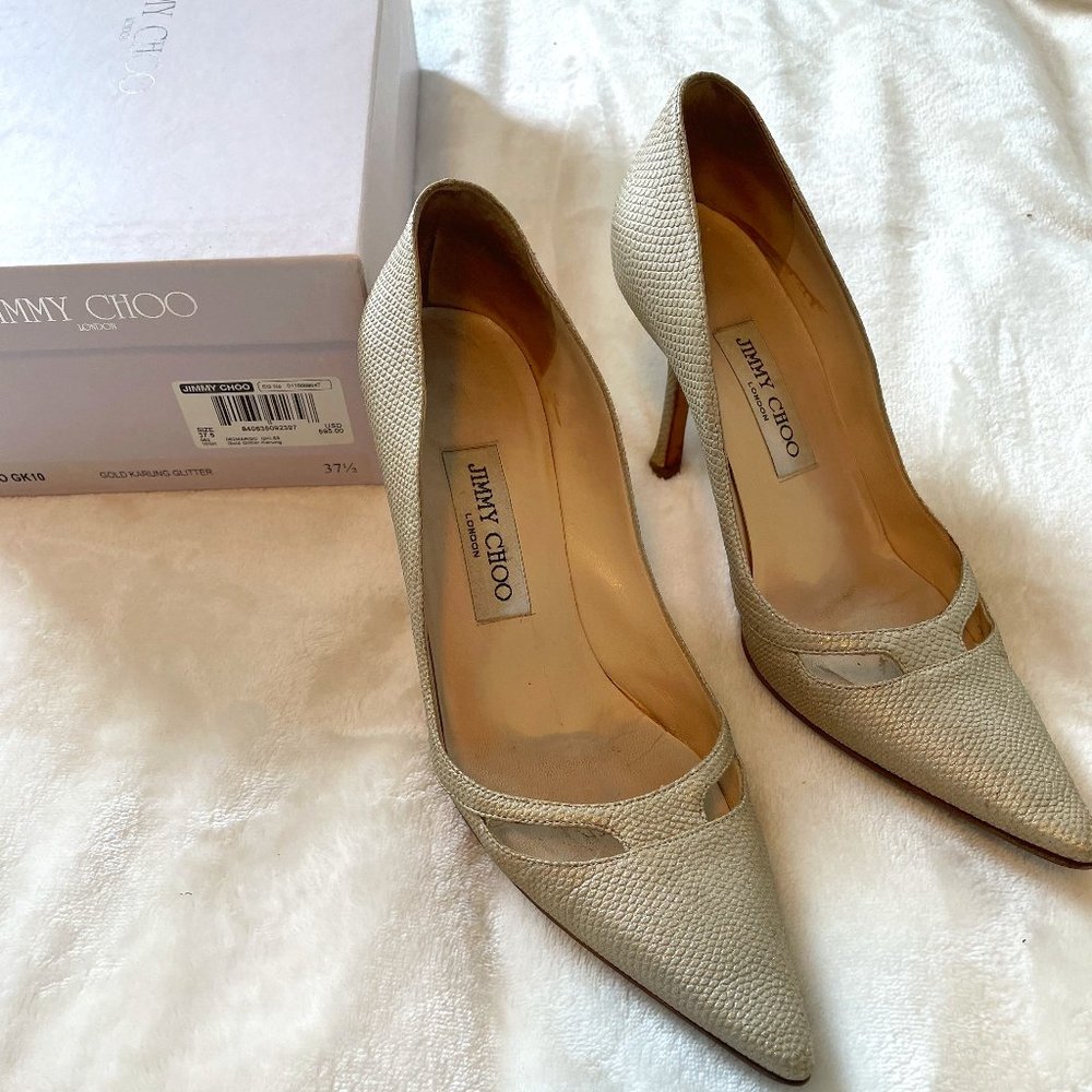 Jimmy Choo Margo pump in Gold Karnataka